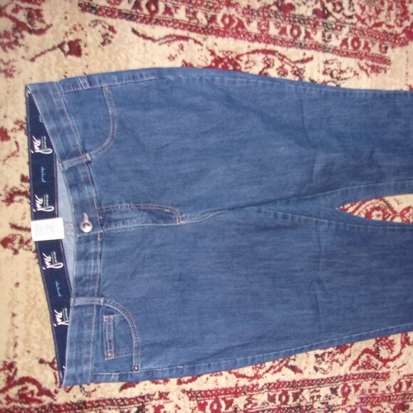 size 20w 20 w short plus sized stretch bue jean twenty denim pants womens - Picture 3 of 6